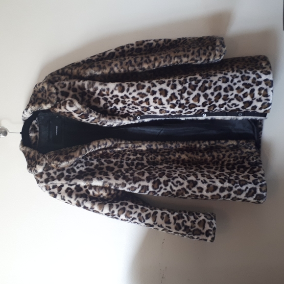 Leopard faux fur coat - Picture 7 of 10